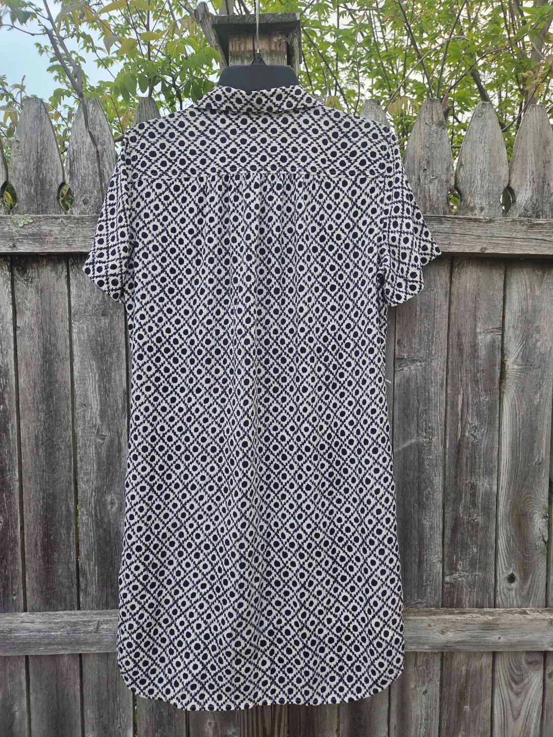 LOFT Women's Patterned Button-Up Shirt Dress Size M - photo 4