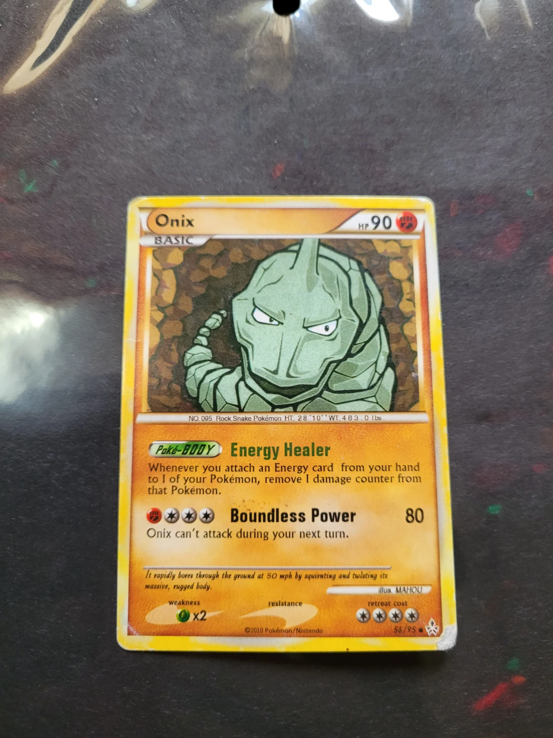 Pokémon Onix Trading Card