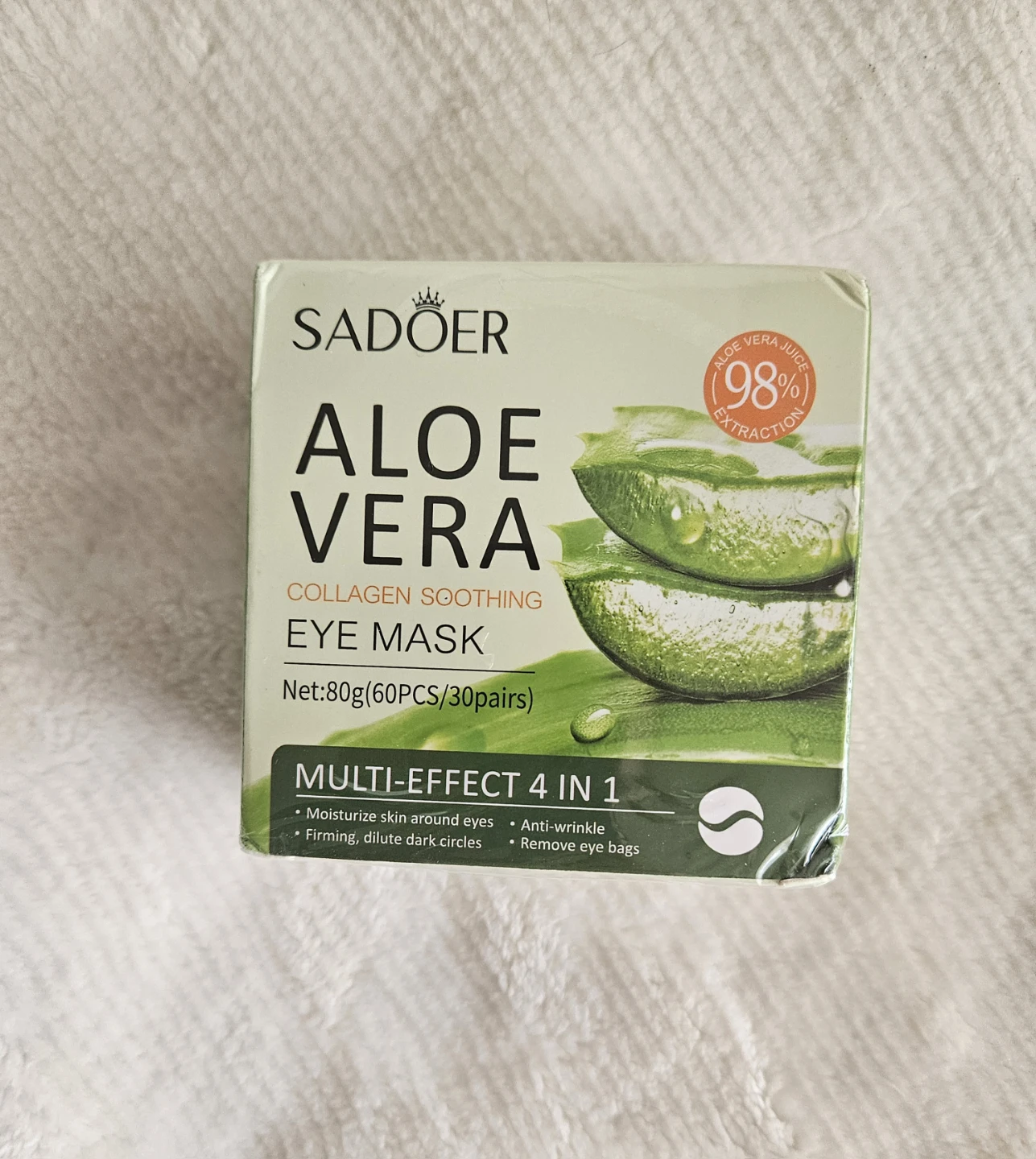 Sadoer Aloe Vera Collagen Soothing Eye Mask - 60 PCS