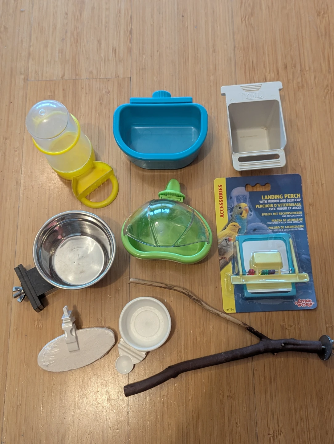 Bird Accessories - Seed Cups, Perch, and More