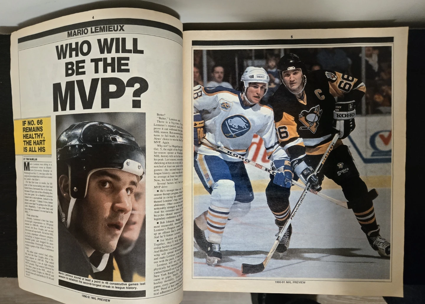 Mario Lemieux 1990's Lot, Hockey News, Becketts, Cards - photo 3