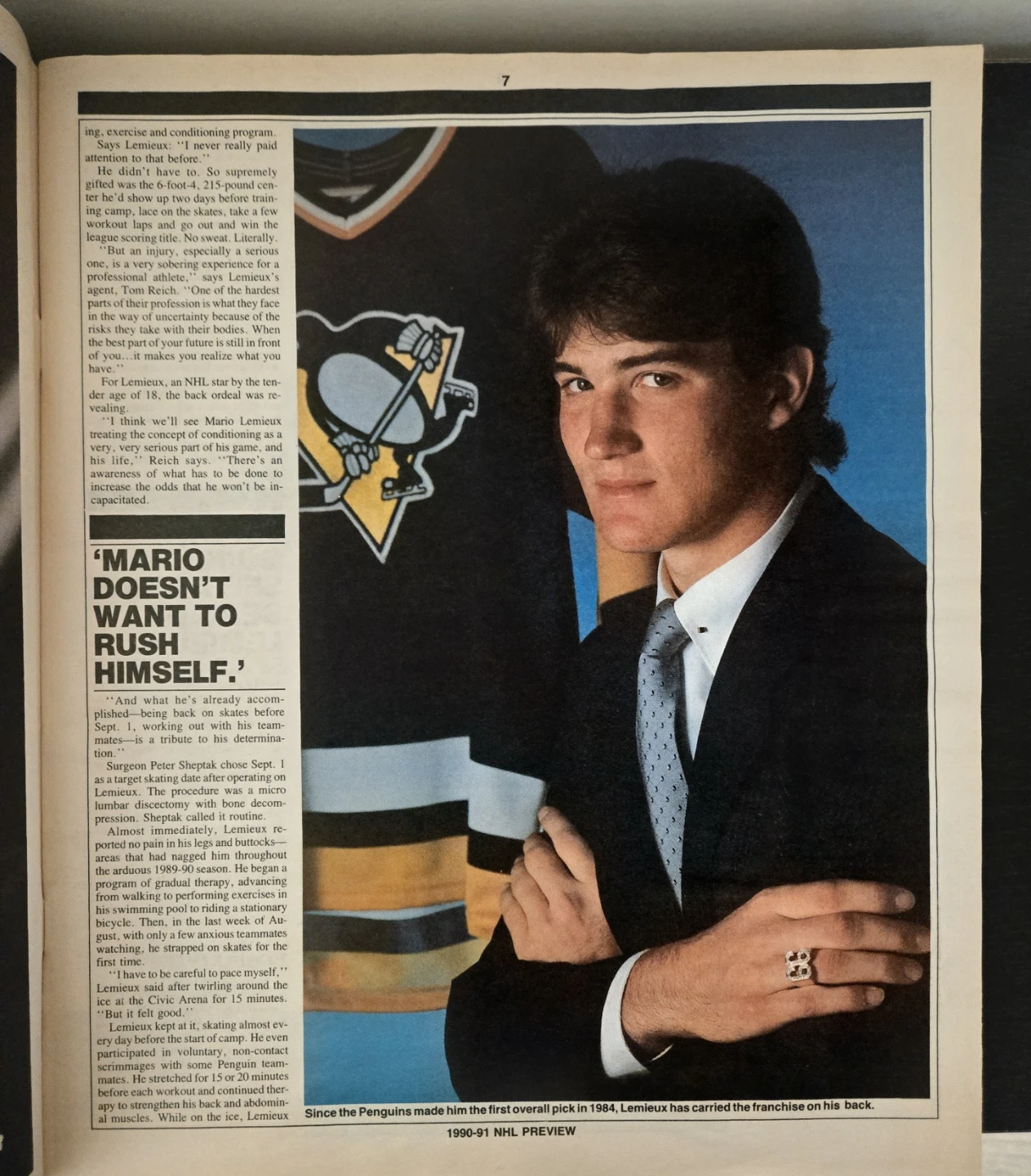 Mario Lemieux 1990's Lot, Hockey News, Becketts, Cards - photo 4