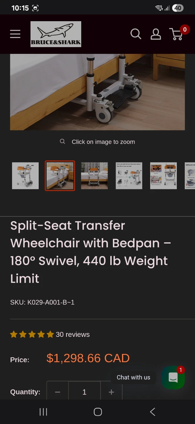Bruce & Shark Four-in-one Lift Wheelchair - photo 4
