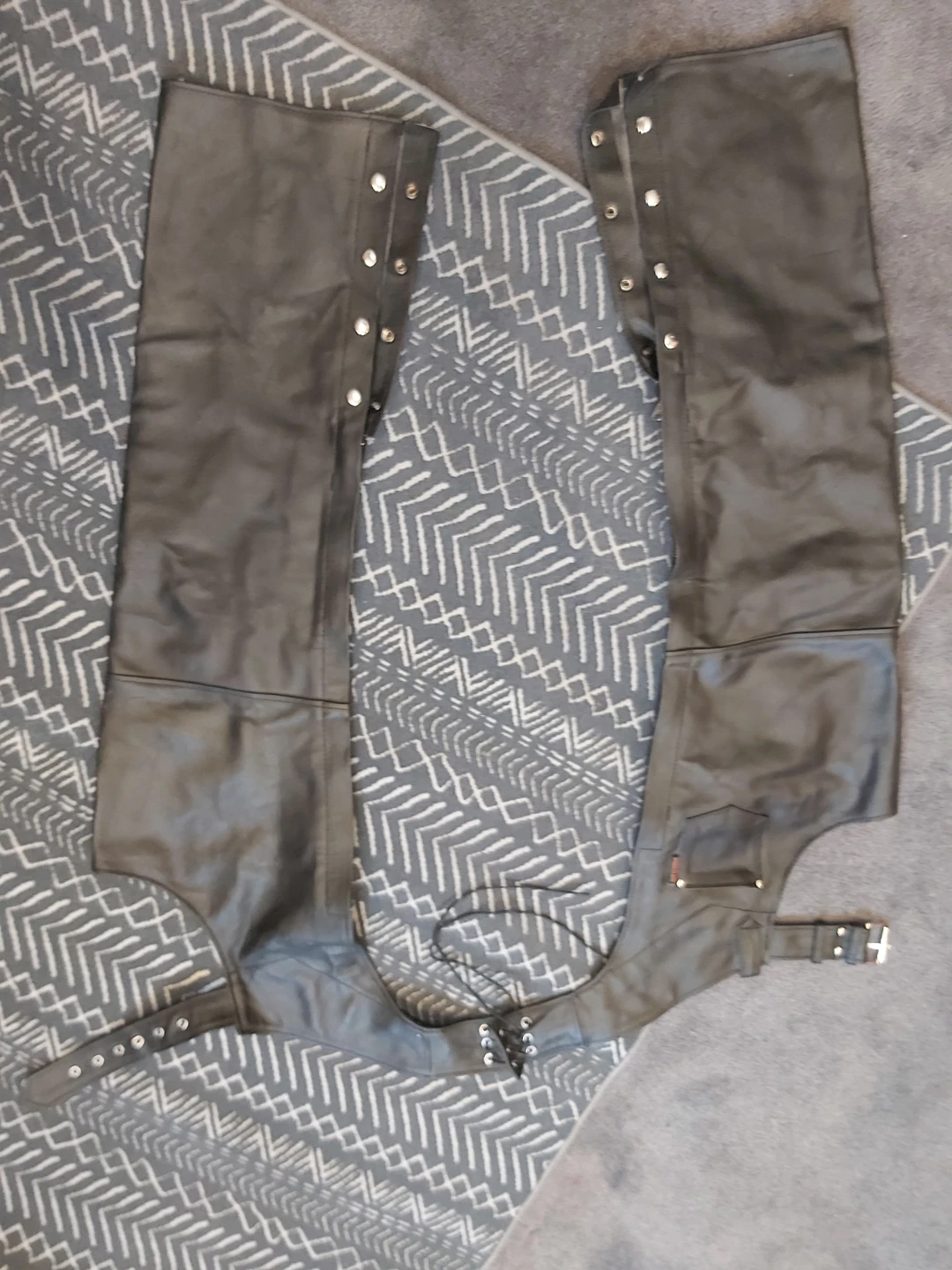 Hot Leathers Leather Motorcycle Chaps Size M - photo 4