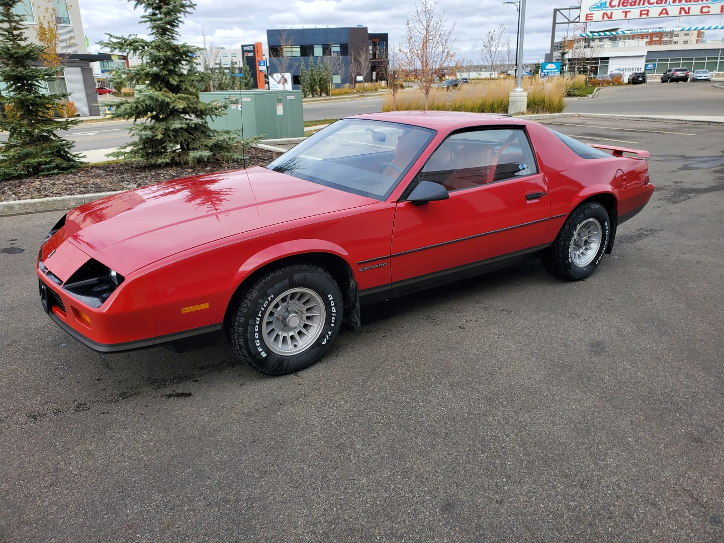 Red Chevrolet Camaro