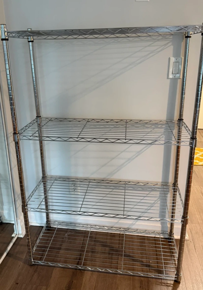 Wire Shelving Unit - 4 Tiers