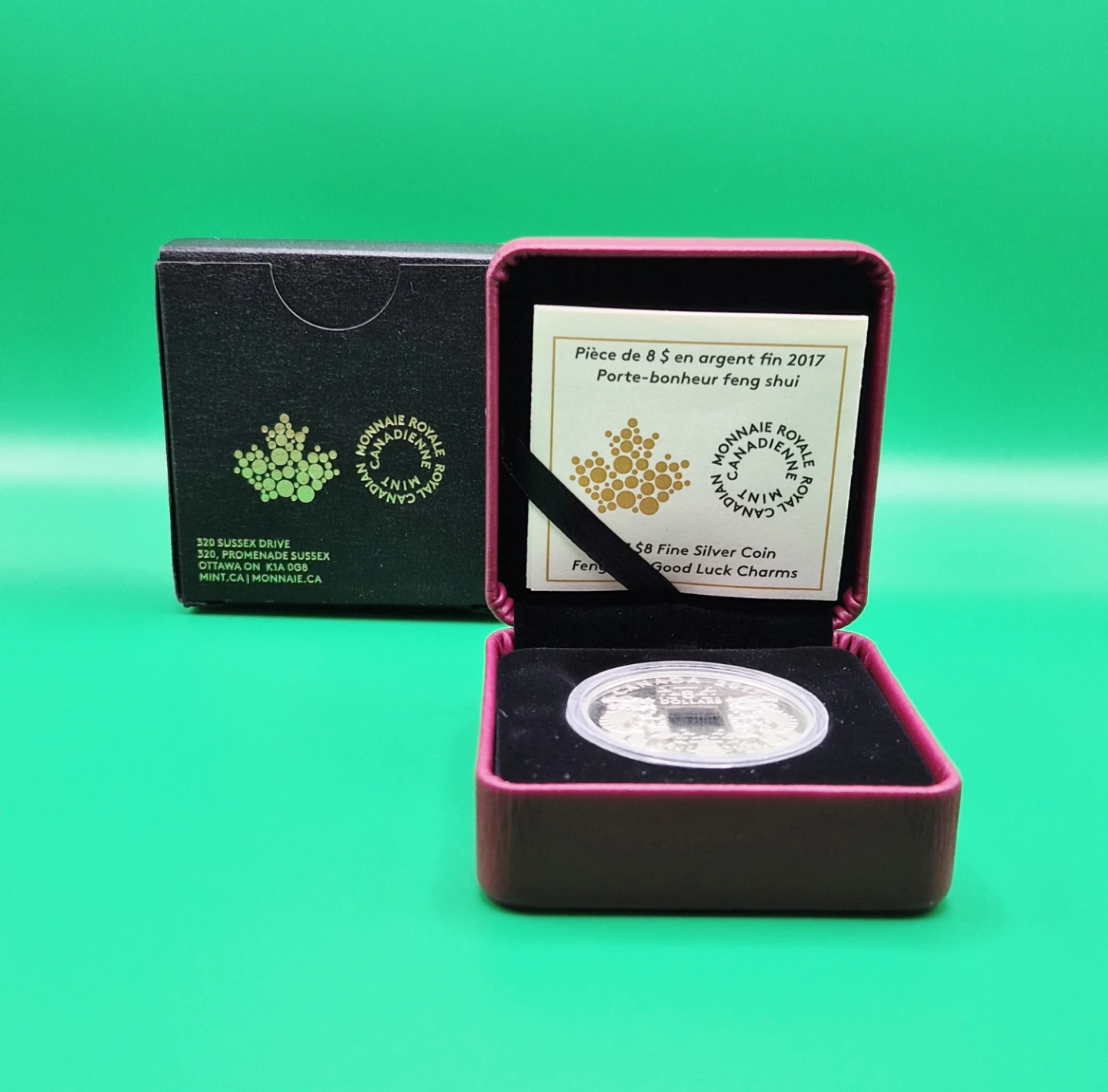 🍀 2017 Canada $8 Fine Silver Coin Good Luck Charms