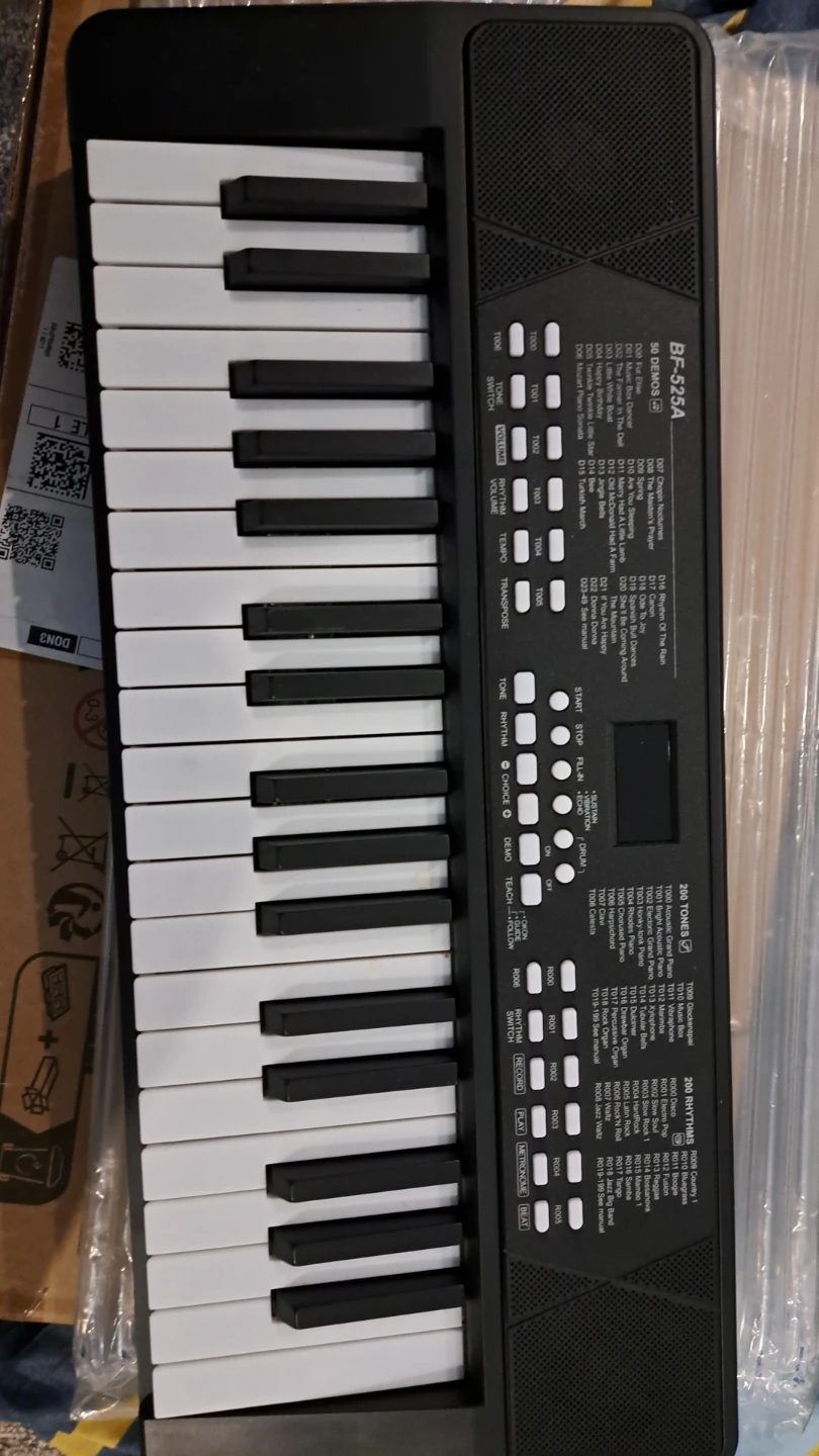 Beginner Keyboard BF-525A with 200 Tones & Rhythms