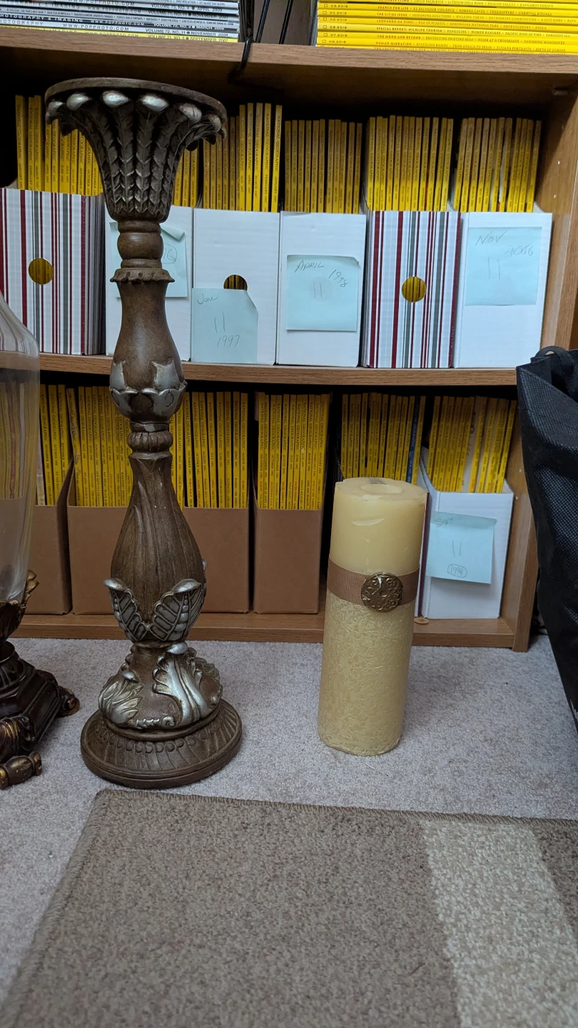 Decorative Candle Holder and Glass Hurricane - photo 3