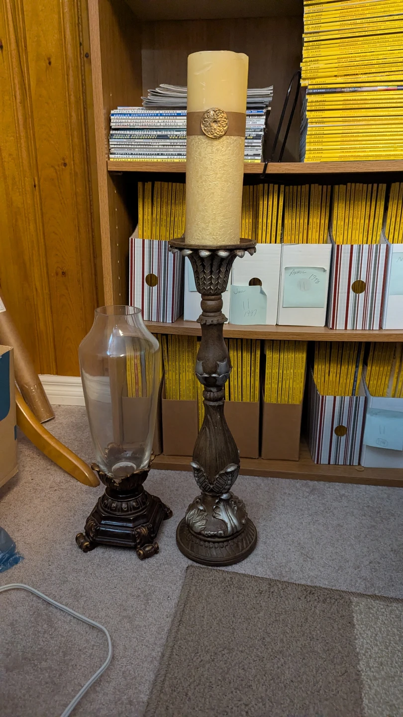 Decorative Candle Holder and Glass Hurricane - photo 5