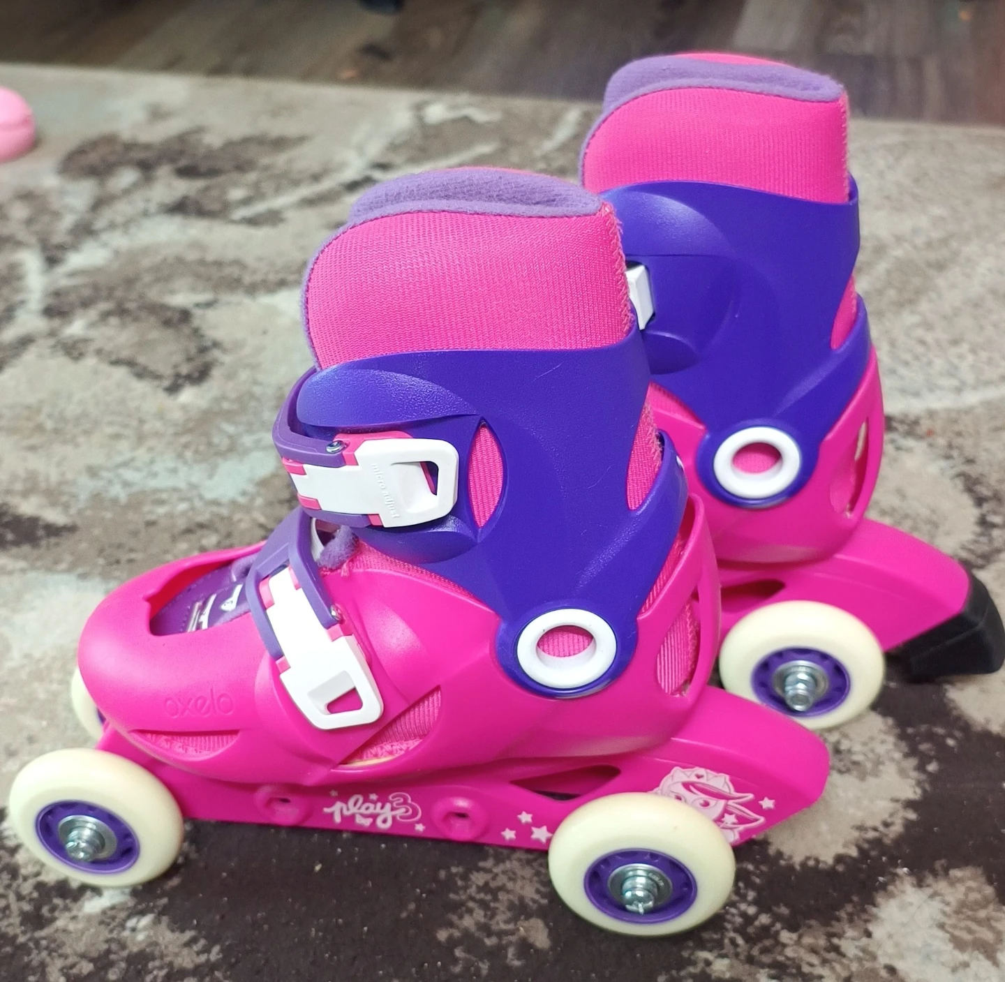 Oxelo Pink & Purple Roller Skates