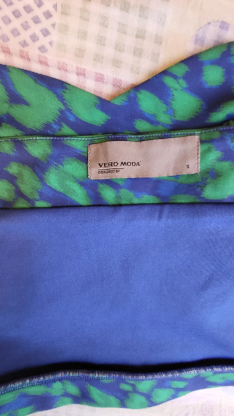 Vero Moda Blue and Green Print Camisole Top - photo 3