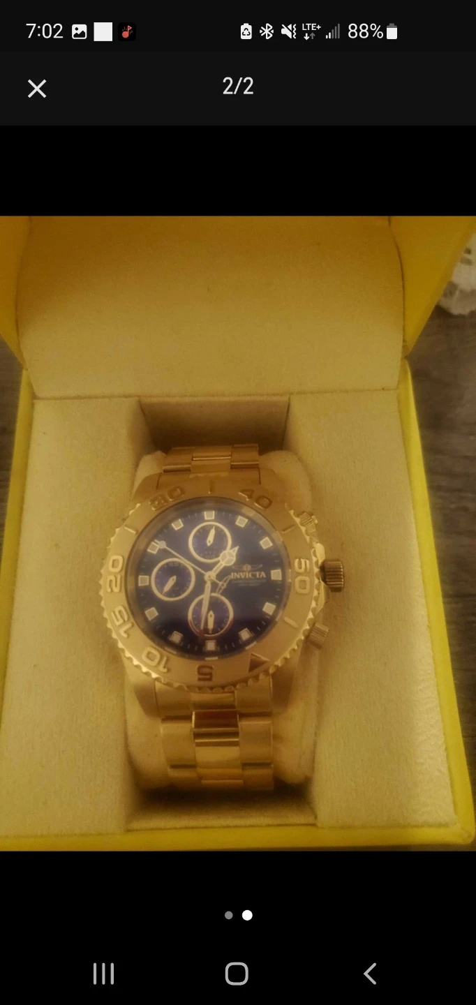 Invicta Gold Tone Chronograph Watch - photo 2