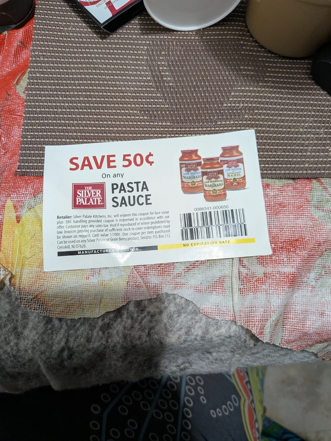 Silver Palate Pasta Sauce 50¢ Off Coupon
