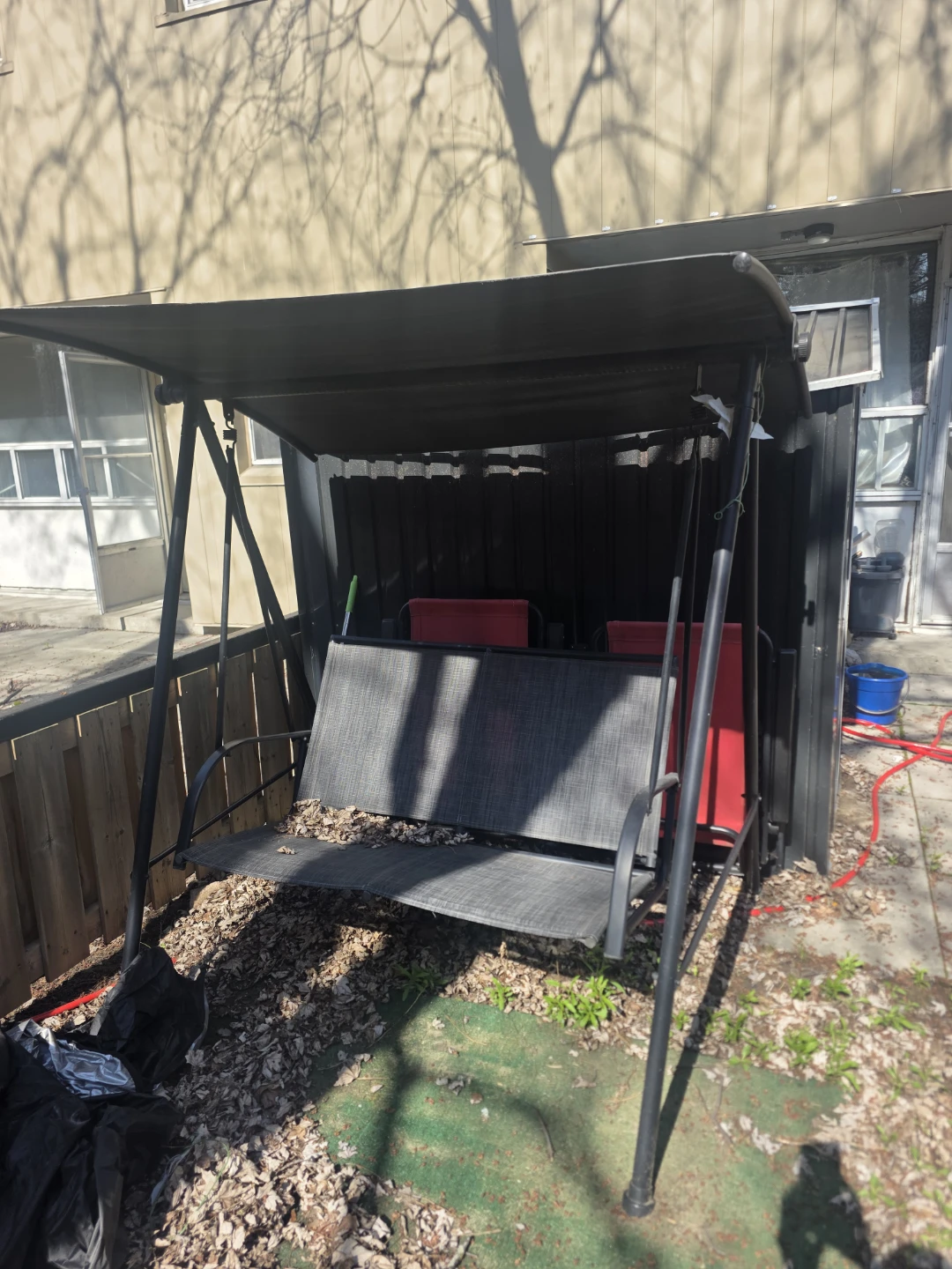 Black Patio Swing