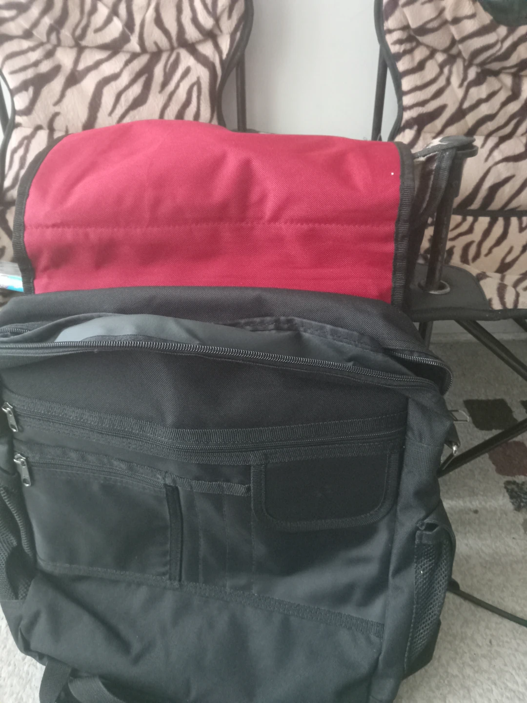 Black Messenger Bag with Dinosaur Logo - photo 4