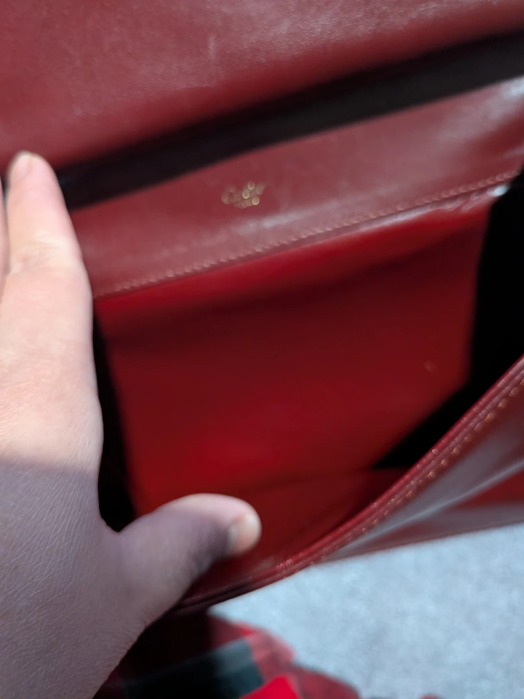 Cartier Burgundy Leather Shoulder Bag - photo 2