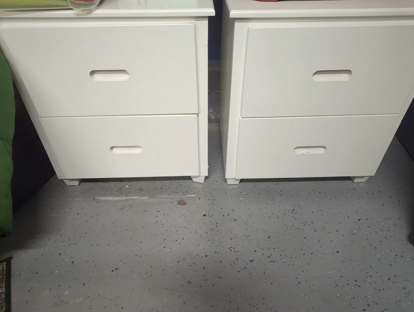White 2-Drawer Nightstands (Set of 2)