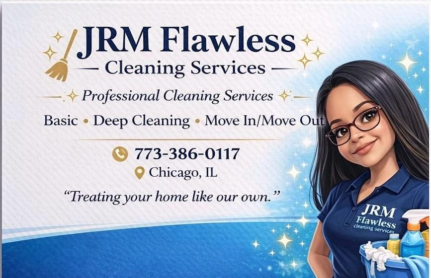 JRM Flawless Cleaning Services Business Card