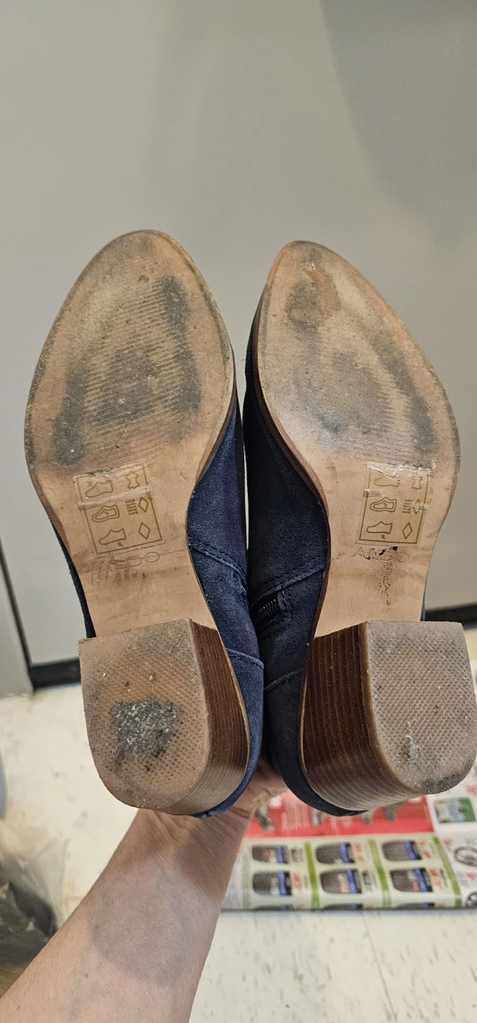 ALDO Women's Blue Suede Ankle Boots - photo 4