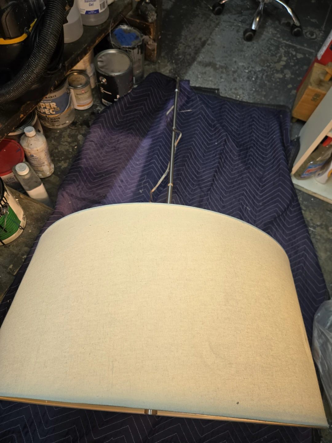 Restoration hardware round shade chandelier - photo 2