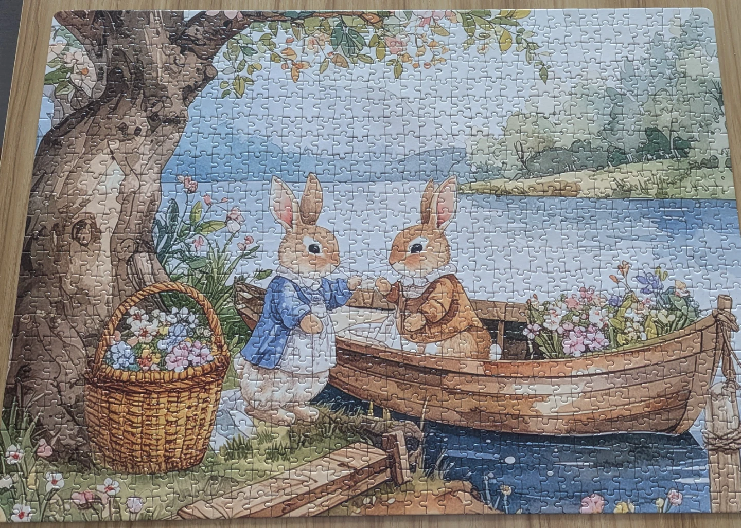 Bunnies by the Brook 1000 Piece Puzzle - photo 2