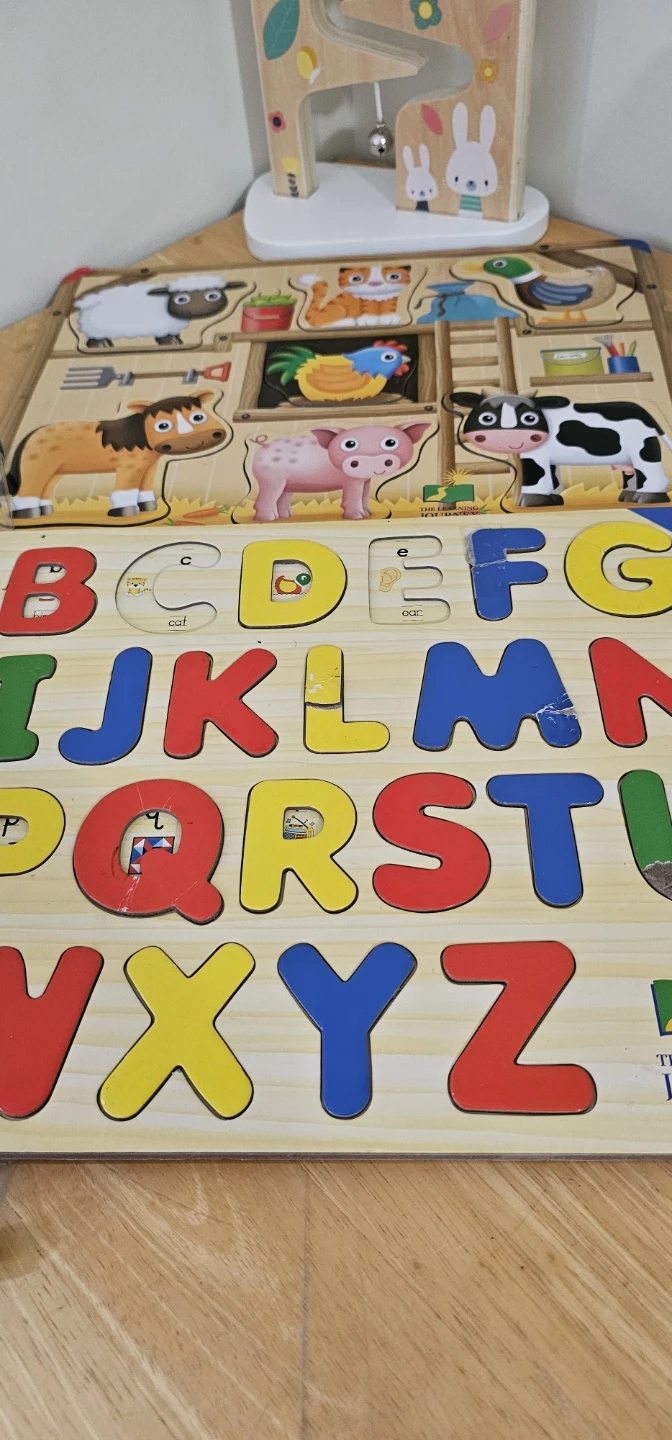 Melissa & Doug Wooden Alphabet and Farm Puzzles - photo 4