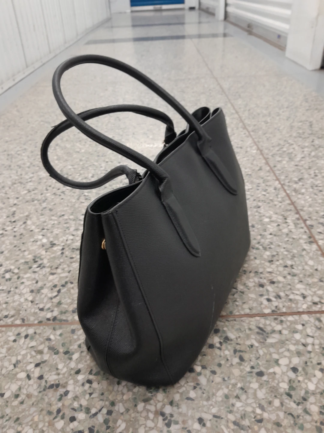 Coach Black Leather Tote Women's Handbag - photo 2