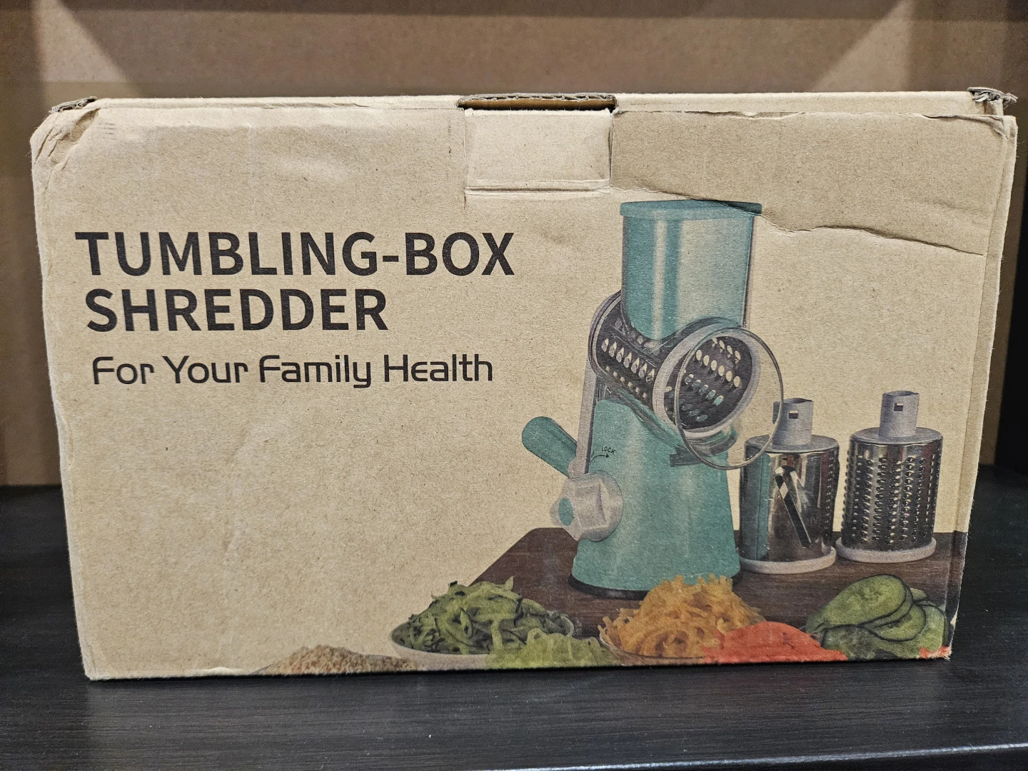 Tumbling Box Shredder with 3 Grating Drums