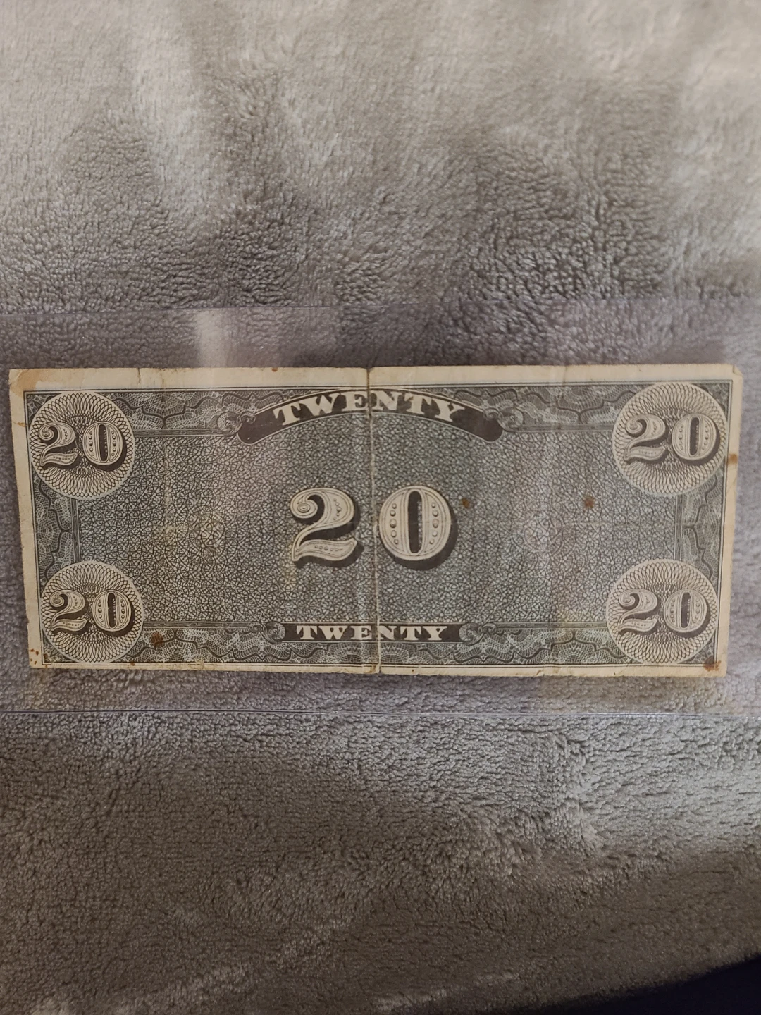 Confederate States of America 20 Dollar Note - 1861 - photo 2