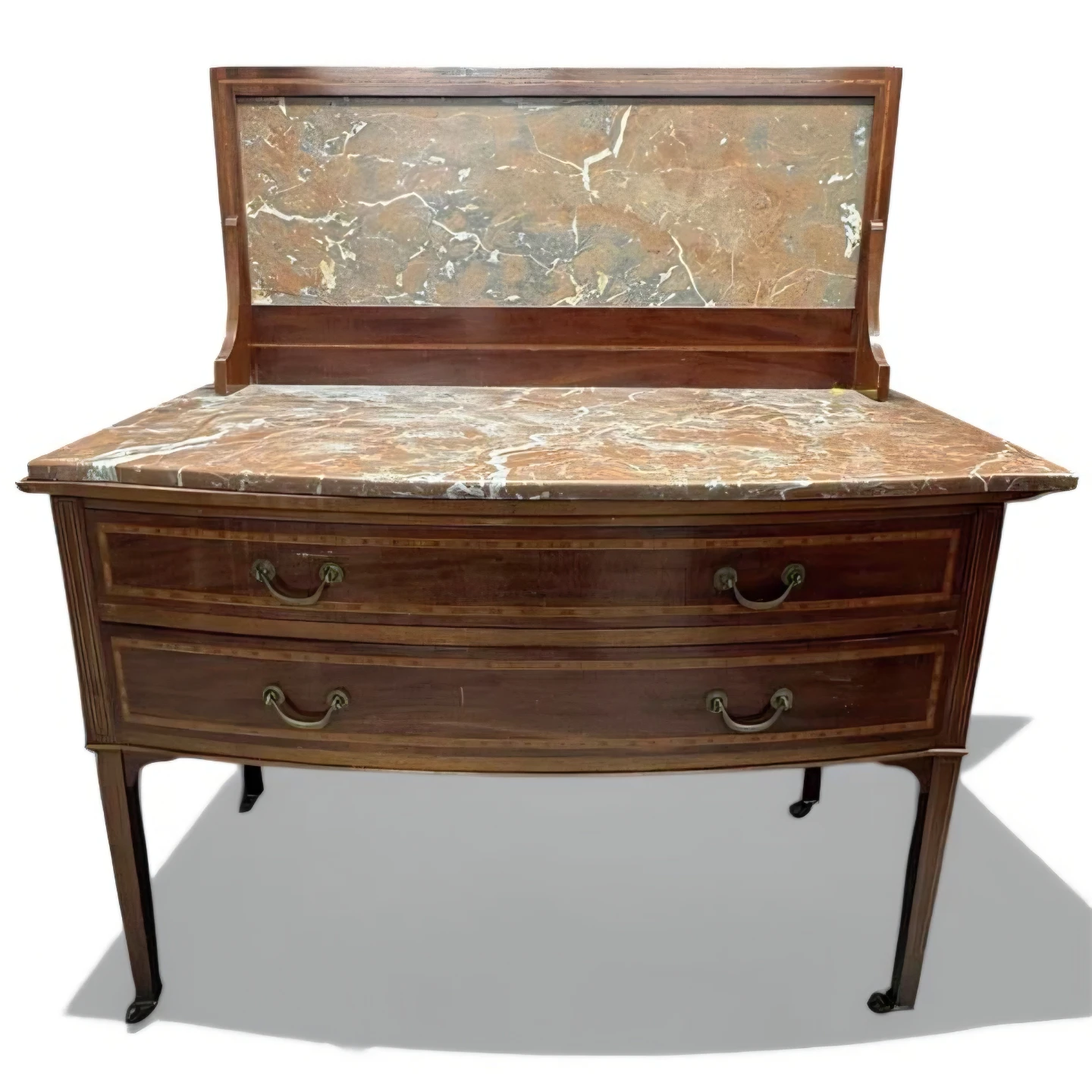 Antique Wooden & Genuine Marble Washstand (Delivery Available) - photo 2