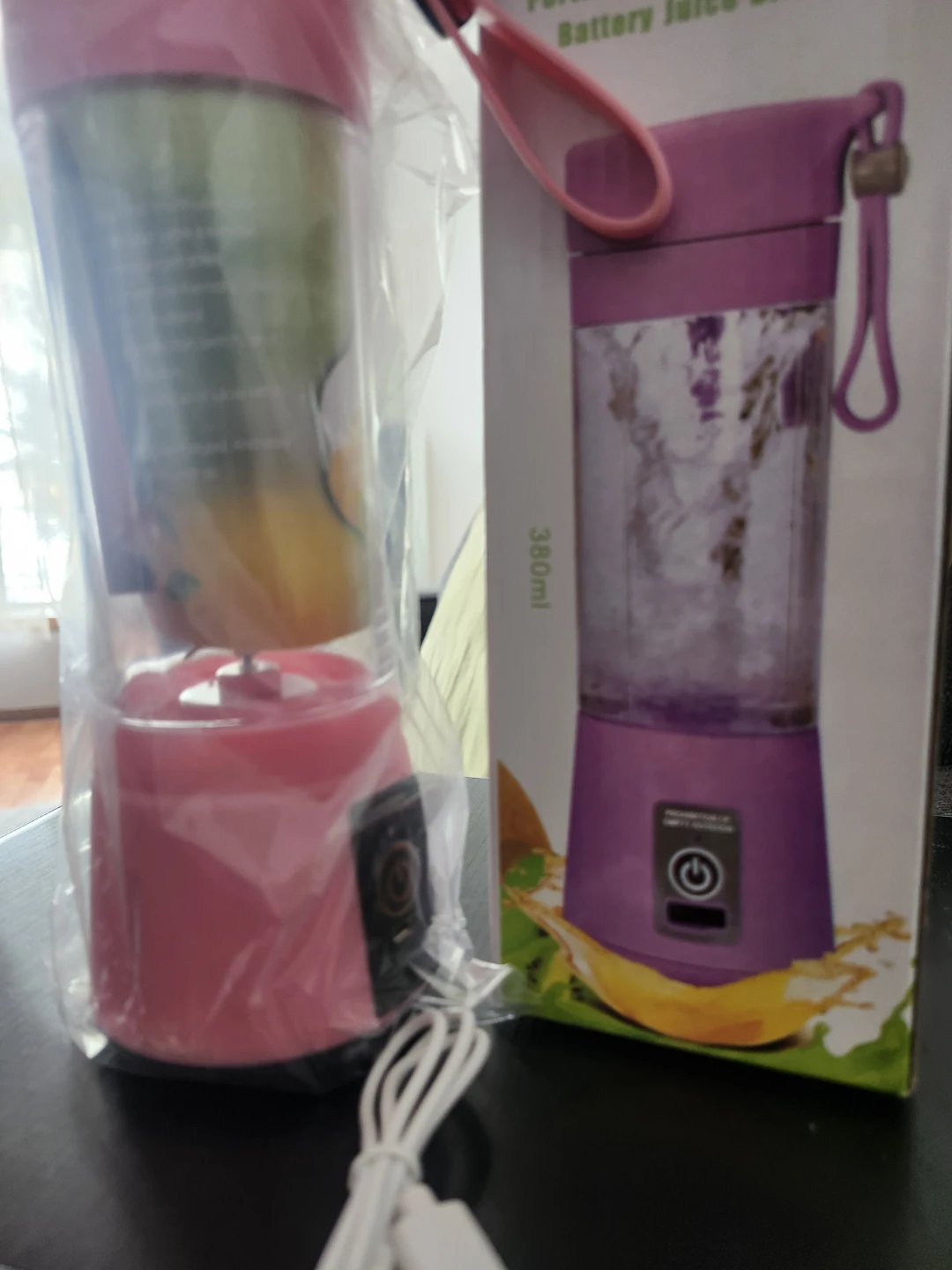Portable Rechargeable Battery Juice Blender - Pink - photo 5
