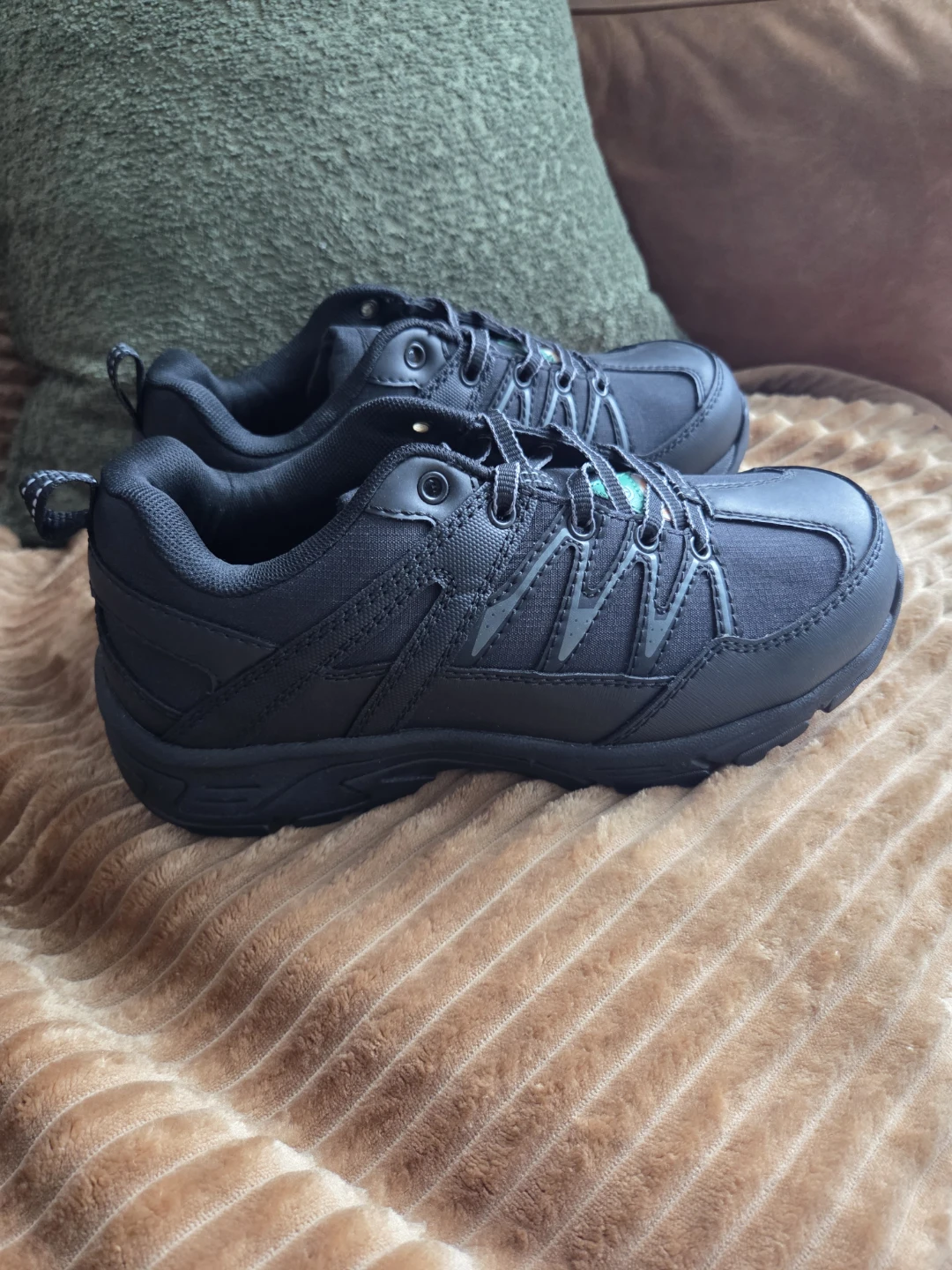 Workload Men's Steel Toe Safety Hiker Shoes Black