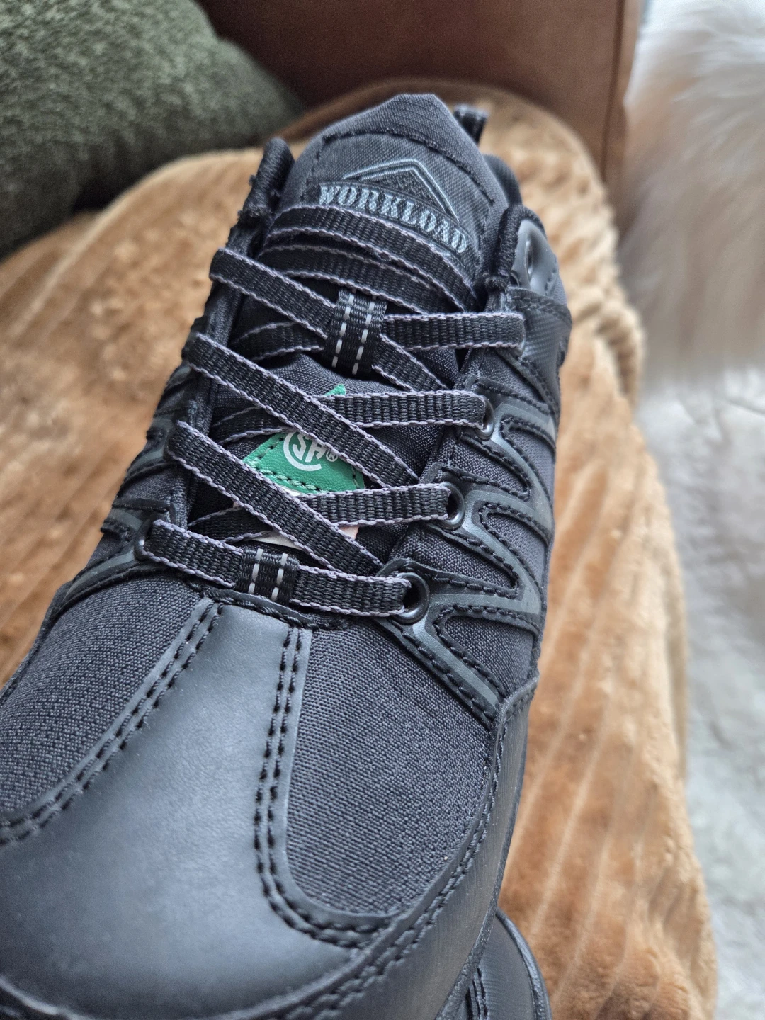 Workload Men's Steel Toe Safety Hiker Shoes Black - photo 2