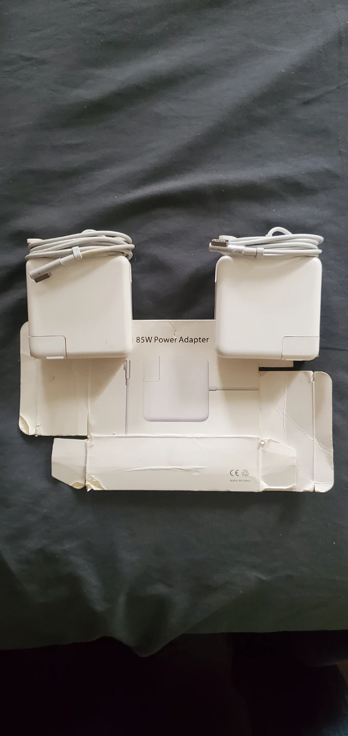 2 Apple 85W MagSafe 1 Power Adapters