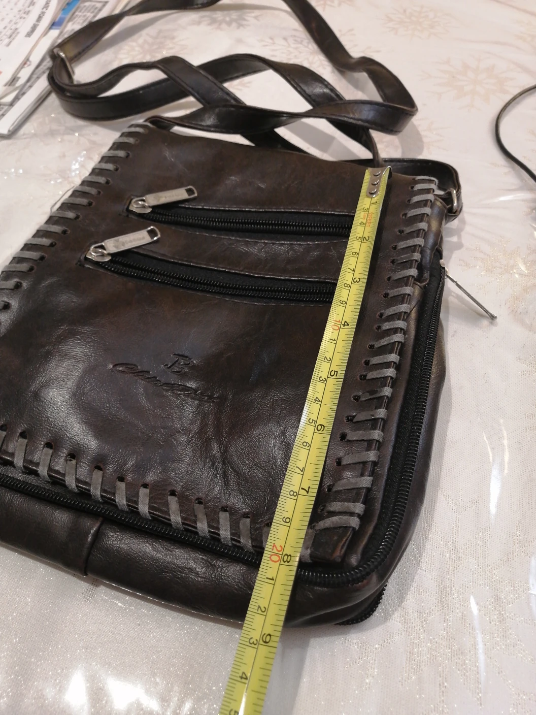 🌱 Brown Leather Crossbody Bag - photo 3