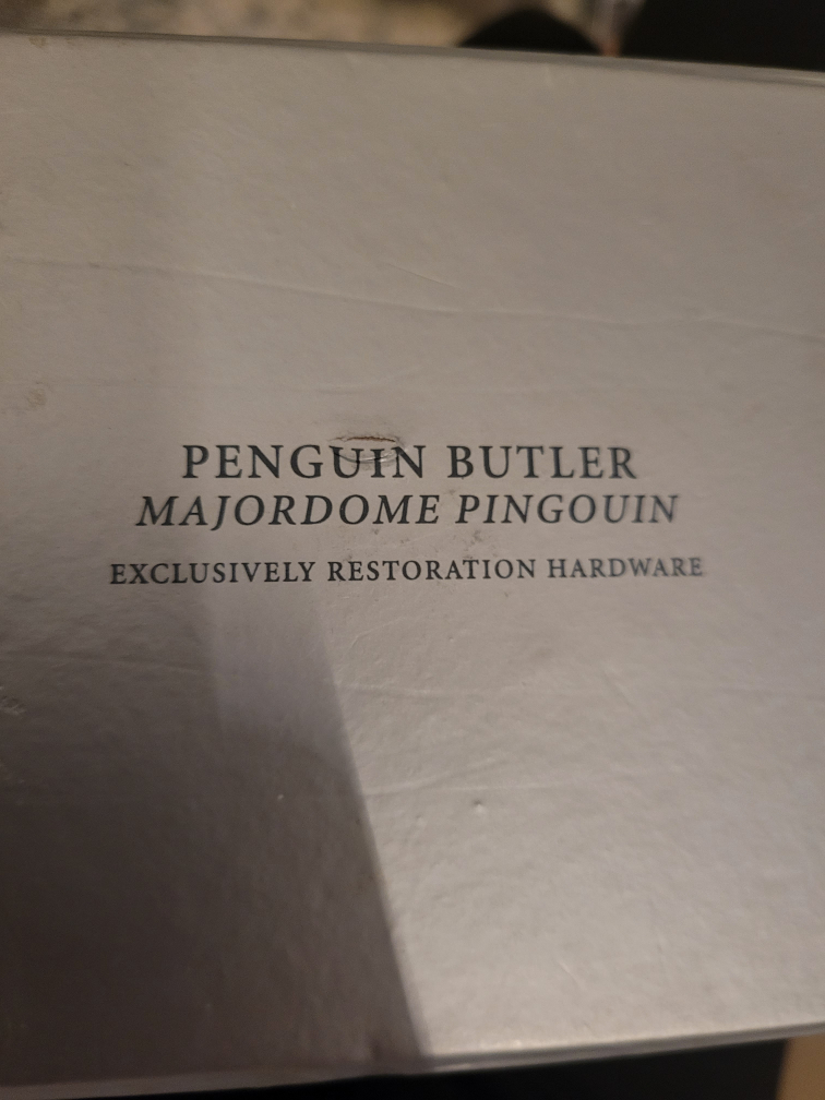 Restoration Hardware Penguin Butler Majordome Pingouin - photo 4