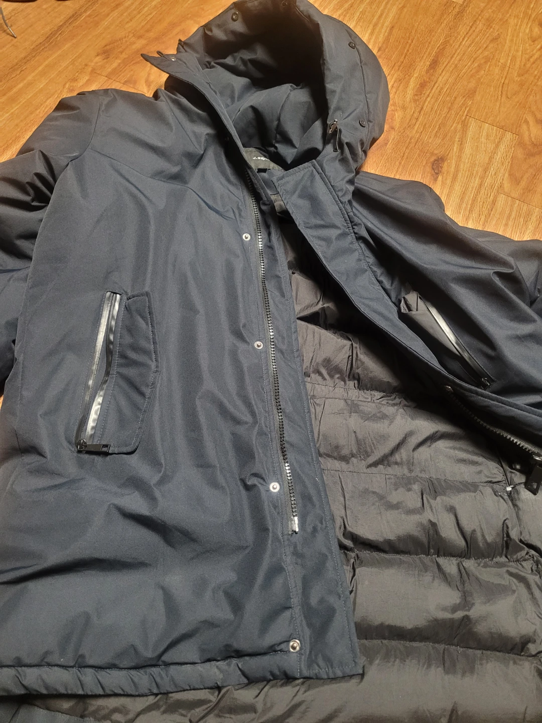 J.Style Navy Parka Jacket