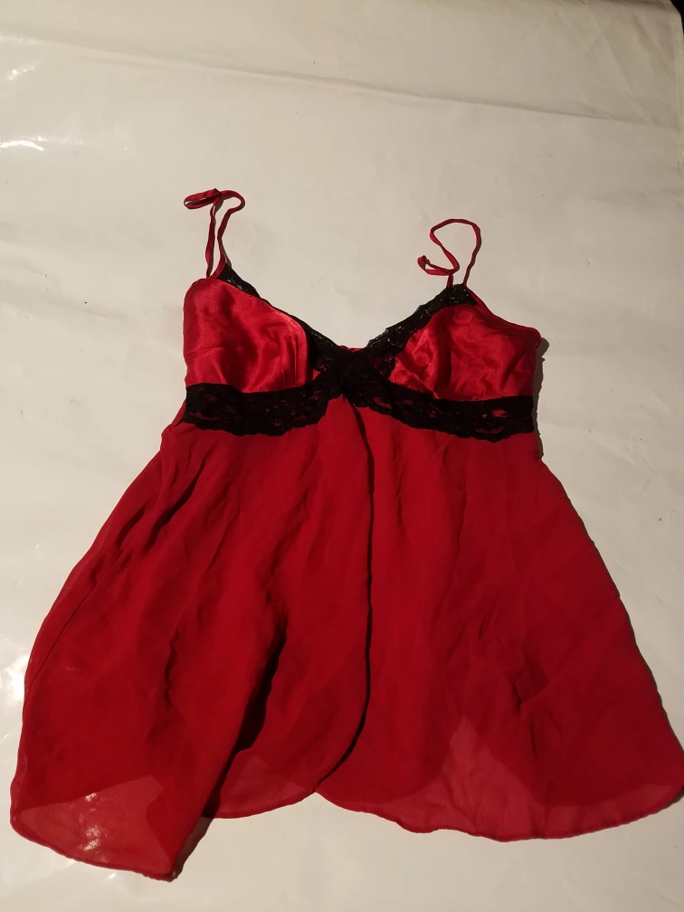 Secret Treasures Red Polyester Babydoll Lingerie G(12/14)