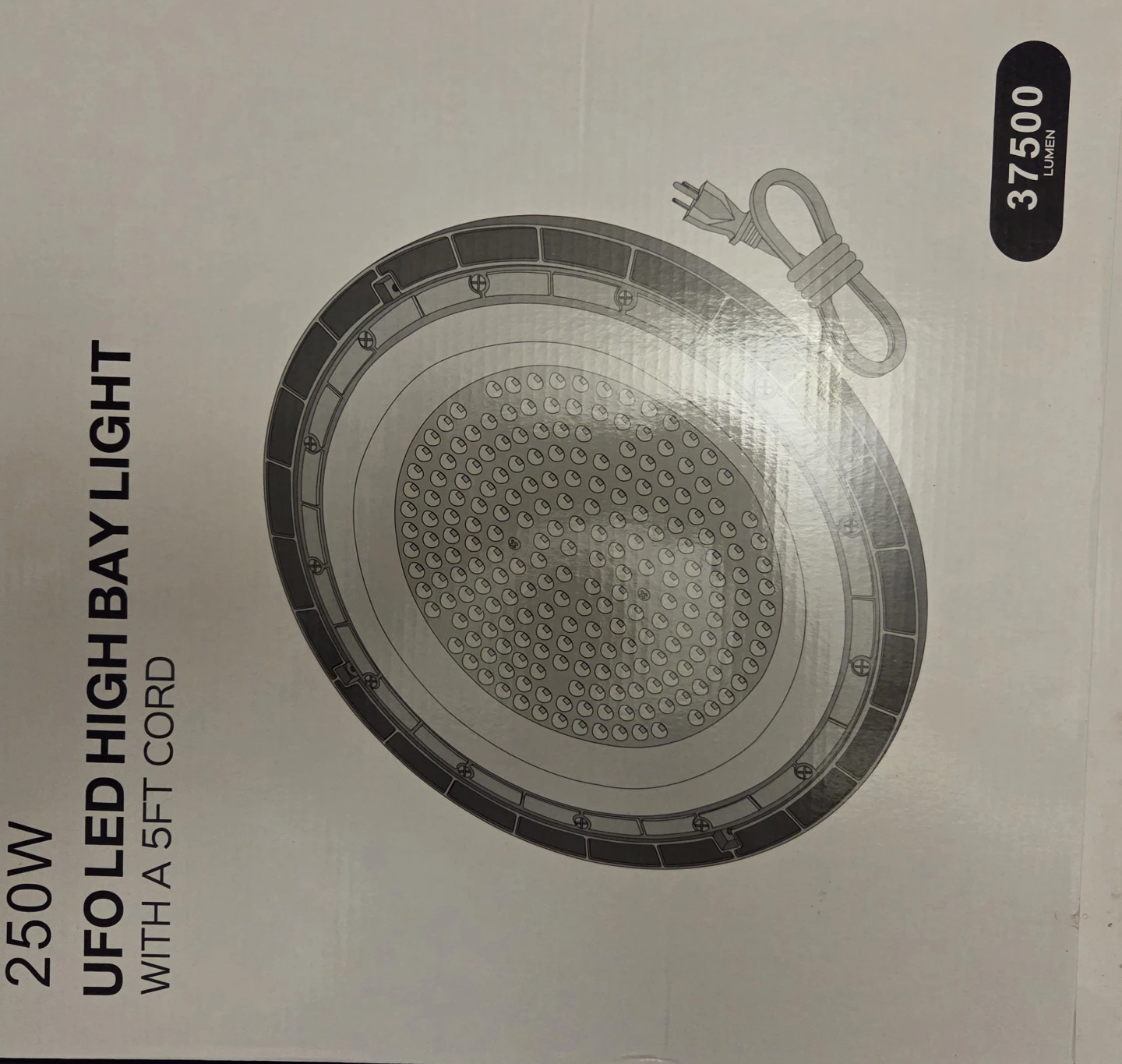 10 Pack UFO LED High Bay Light, 250W - photo 2