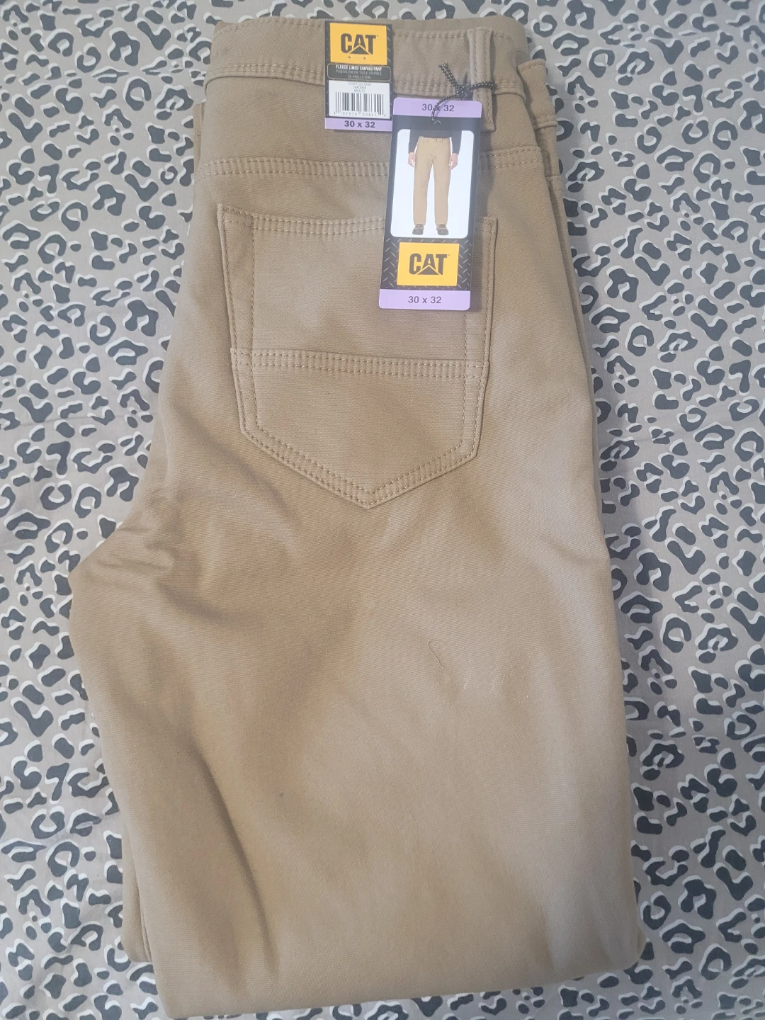 CAT Fleece Lined Canvas Pants - photo 2
