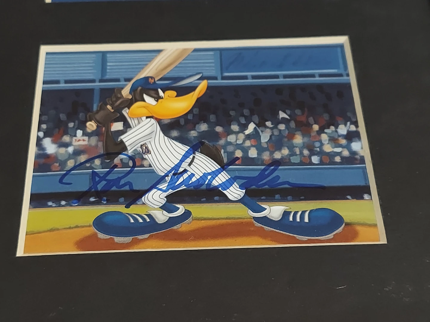 Signed Looney Tunes Mets Baseball Artwork - photo 4