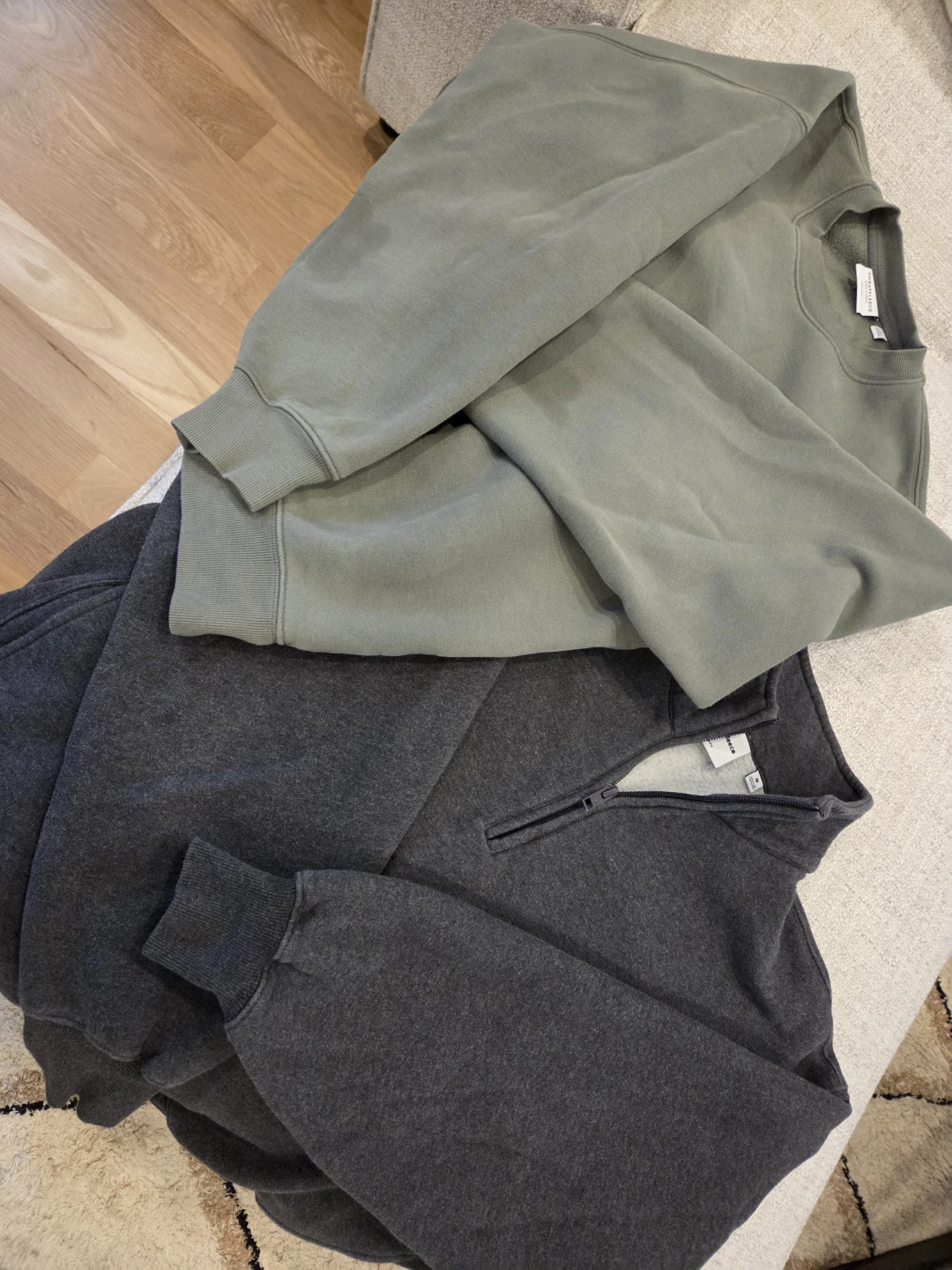 TNA Cozy Fleece Sweatshirt & Boyfriend Fit Sweatshirt