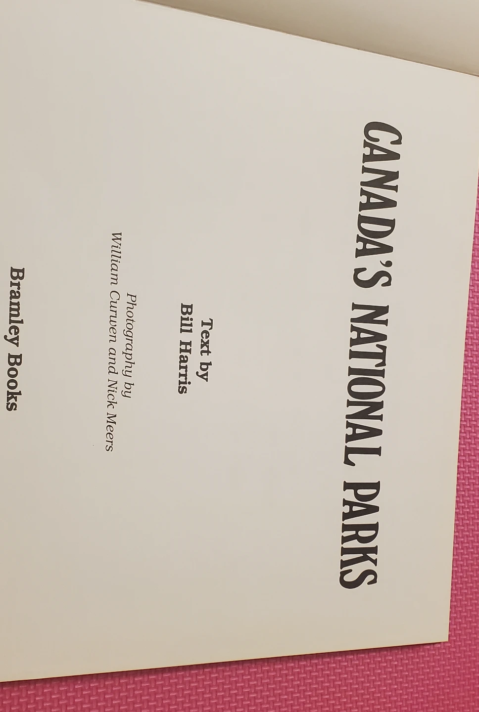 Canada's National Parks Book