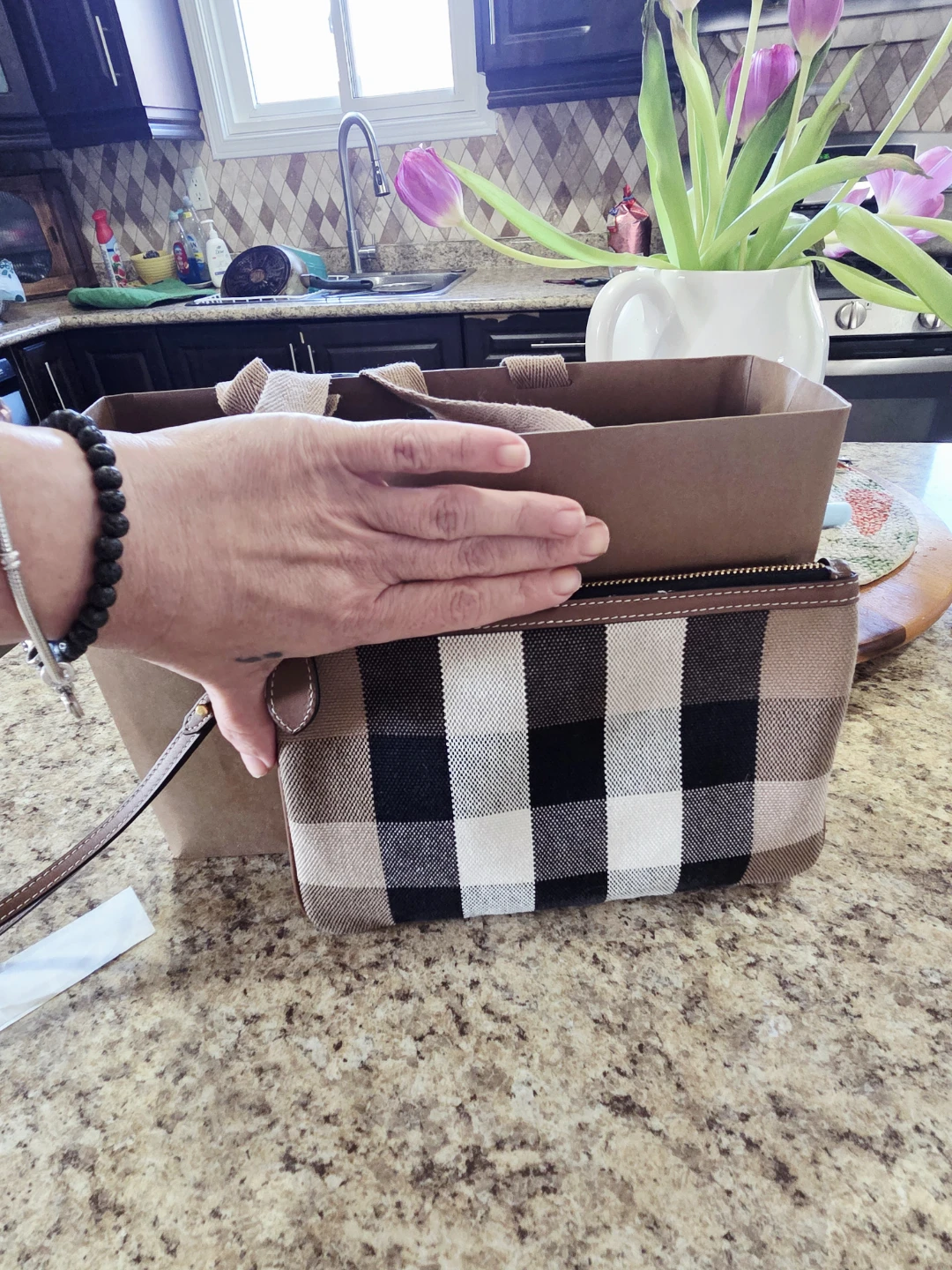 Burberry Check Clutch Pouch - photo 2