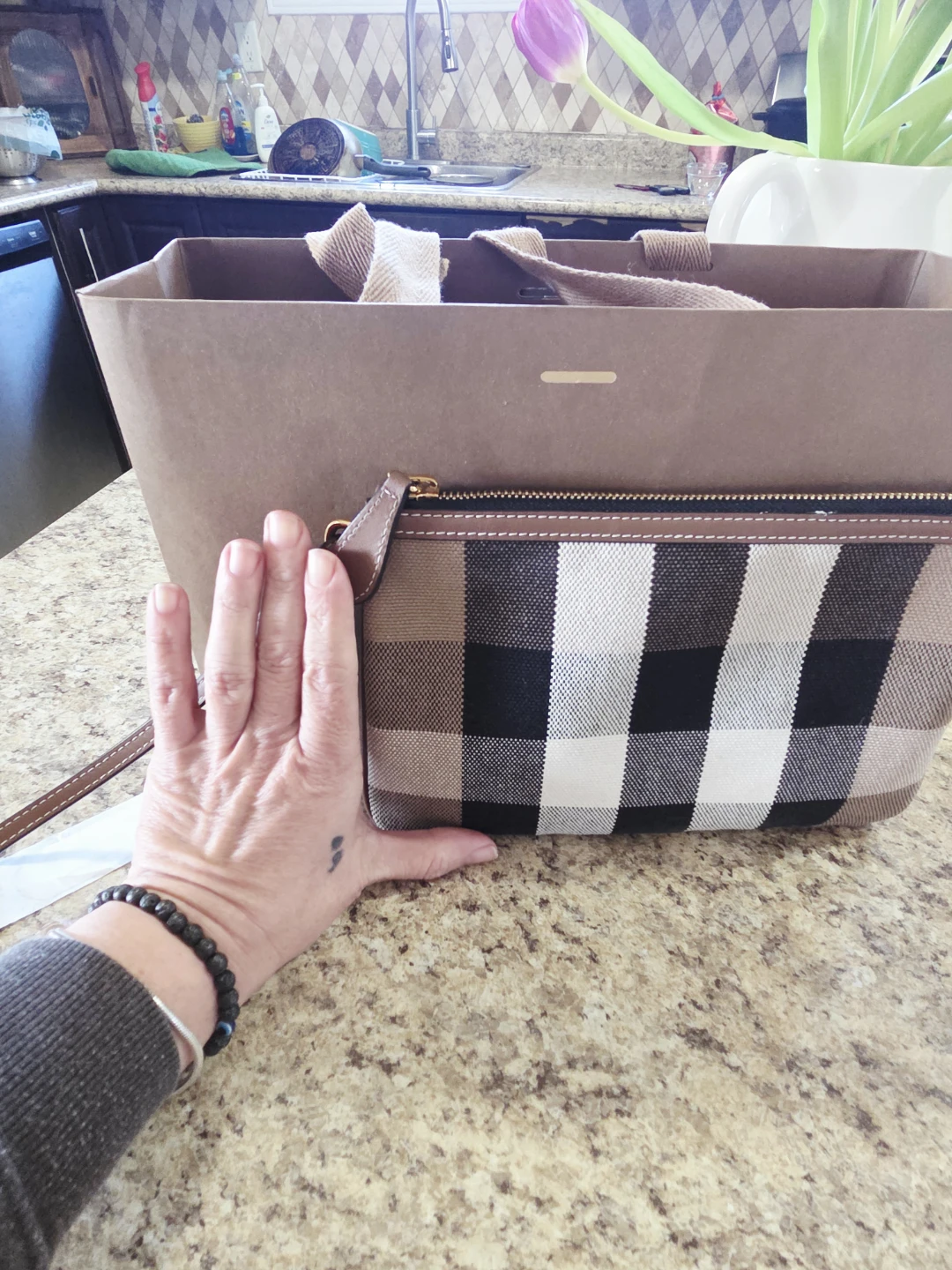 Burberry Check Clutch Pouch - photo 3