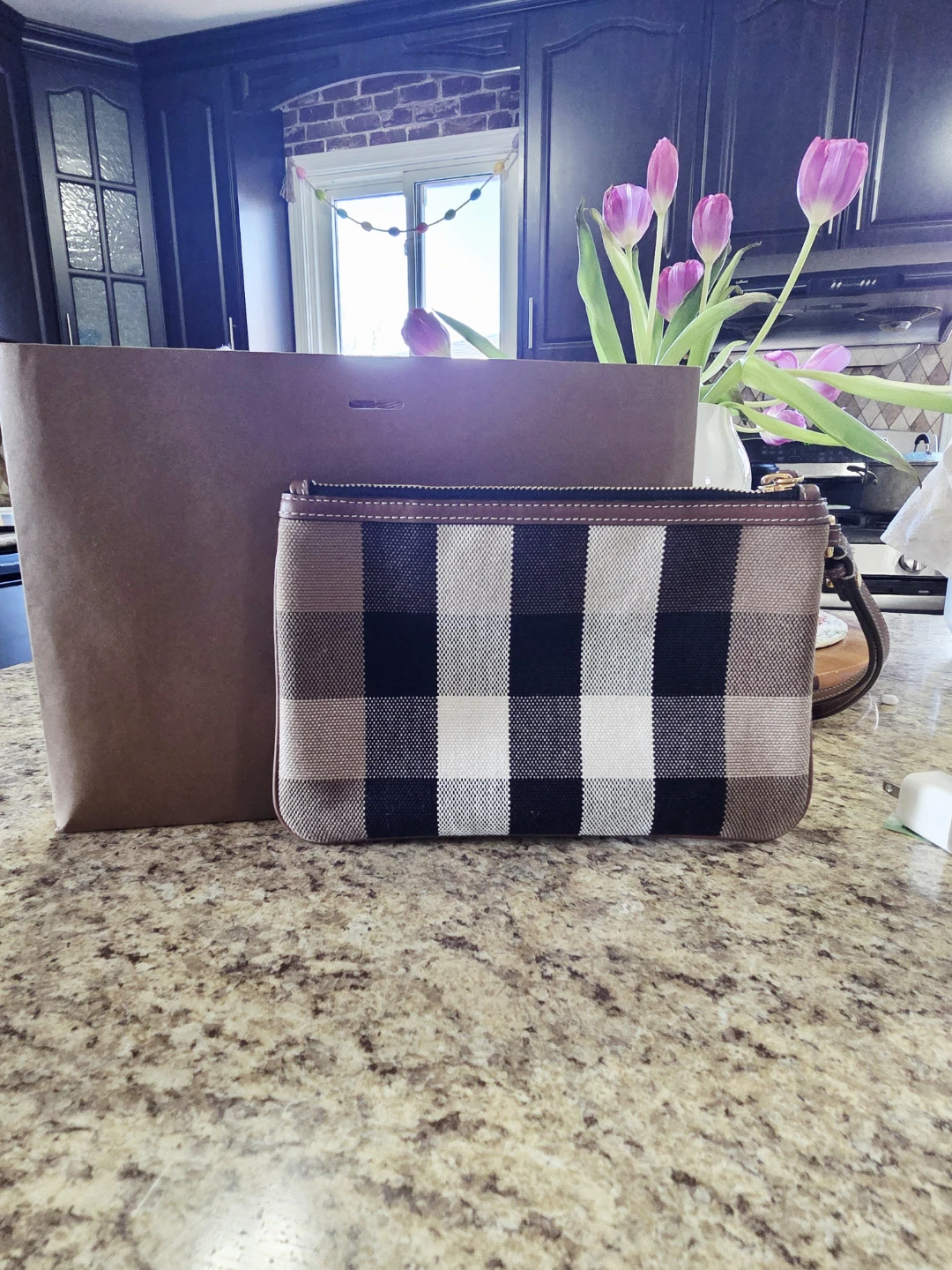 Burberry Check Clutch Pouch - photo 4