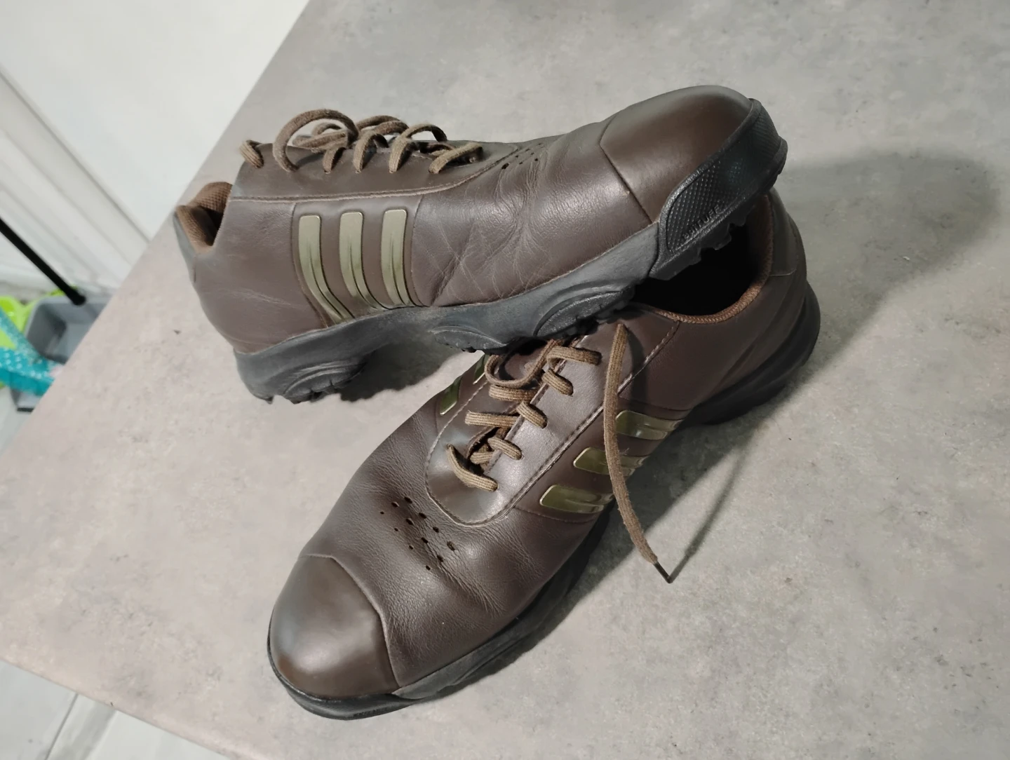 Adidas Brown Golf Shoes
