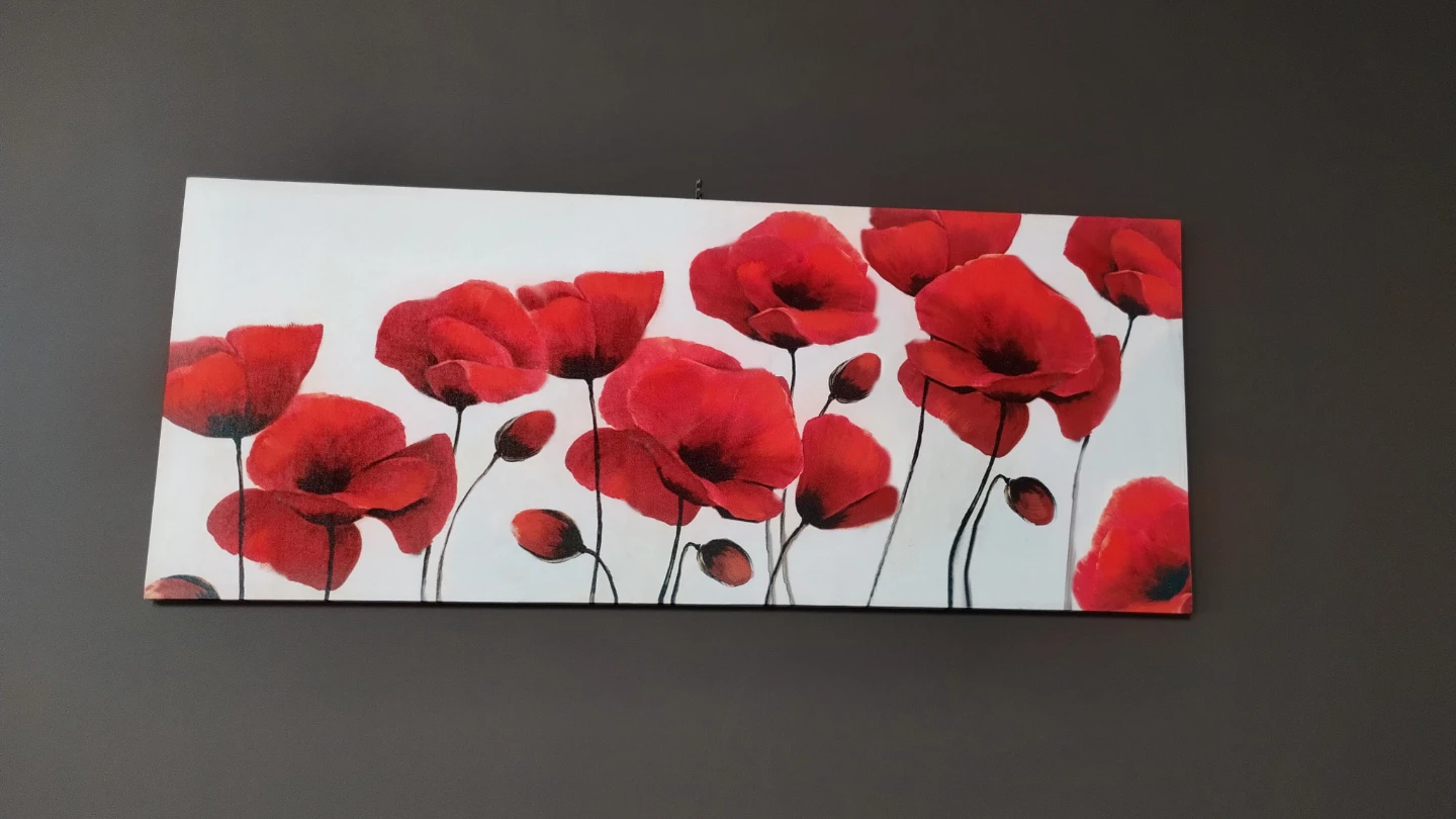 Canvas  wall Art Print - Red ppiesre - photo 2