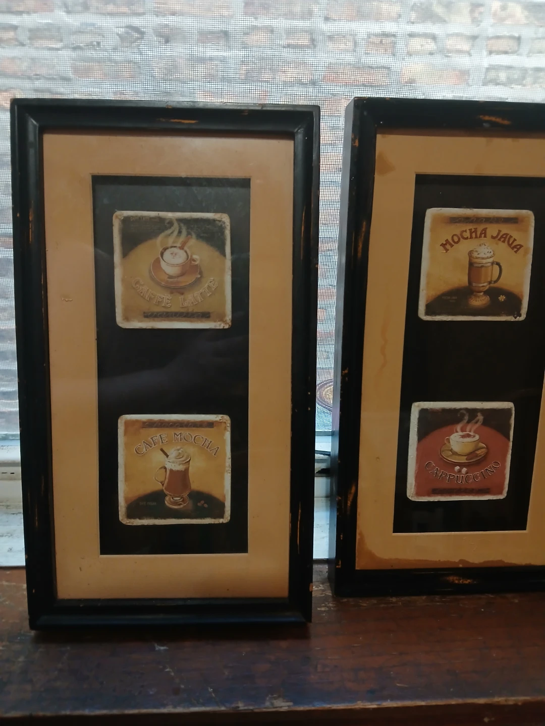 Set of 2 Framed Coffee Art Prints (Caffe Latte, Cafe Mocha) - photo 2